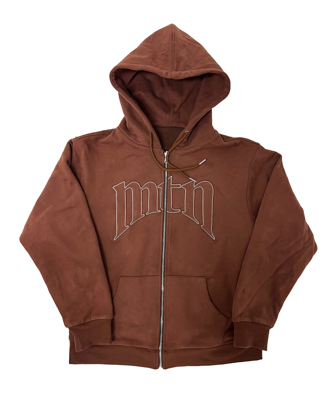 BROWN SLIDER ZIP UP